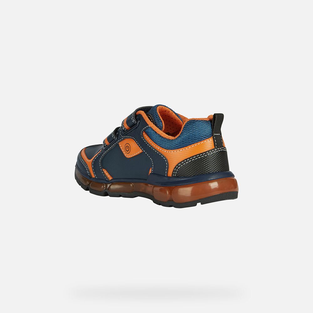 Geox Sneakers Navy/Orange Android - Geox Boys Shoes - KDQFOV865